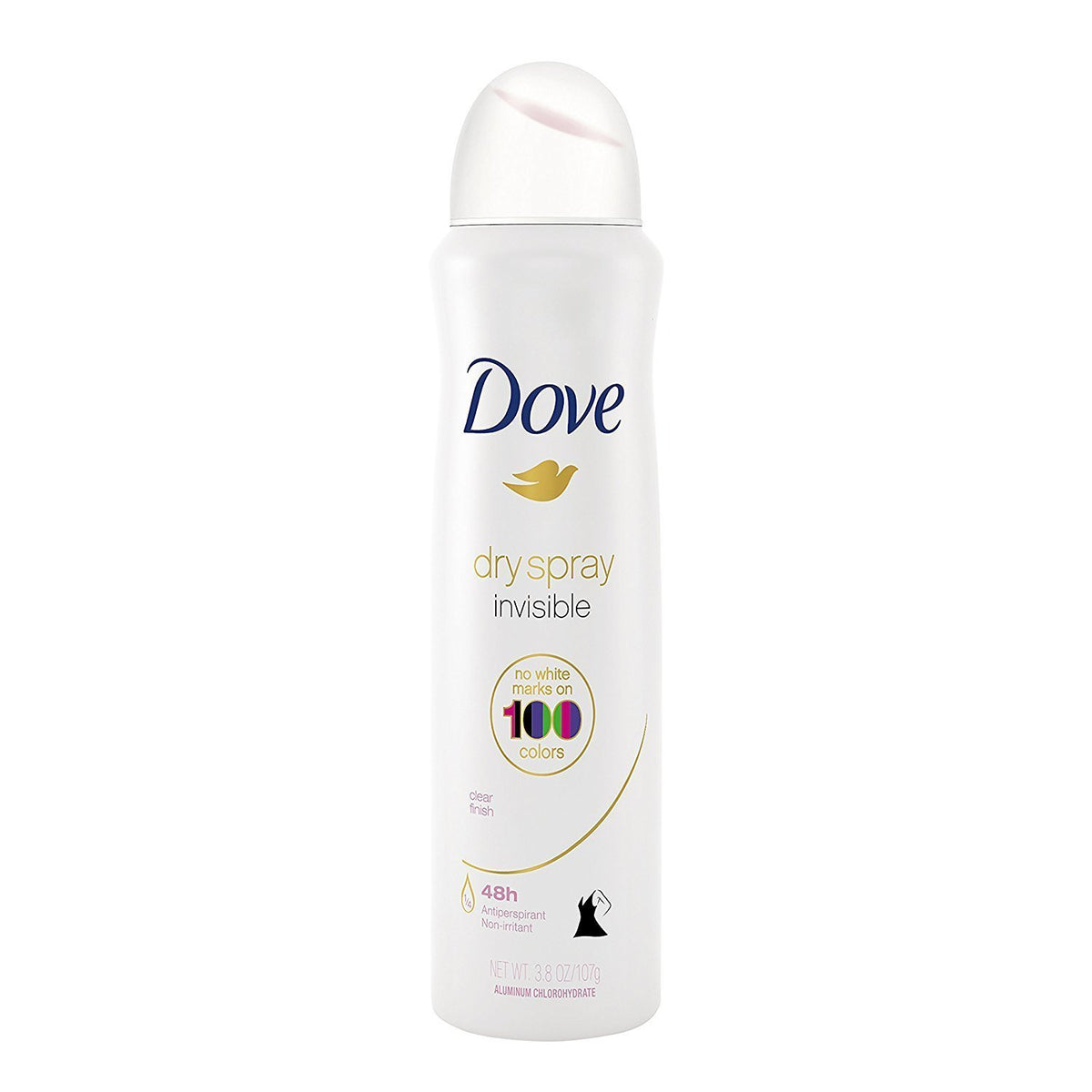 Dove side label with product details promoting gentle, long-lasting protection