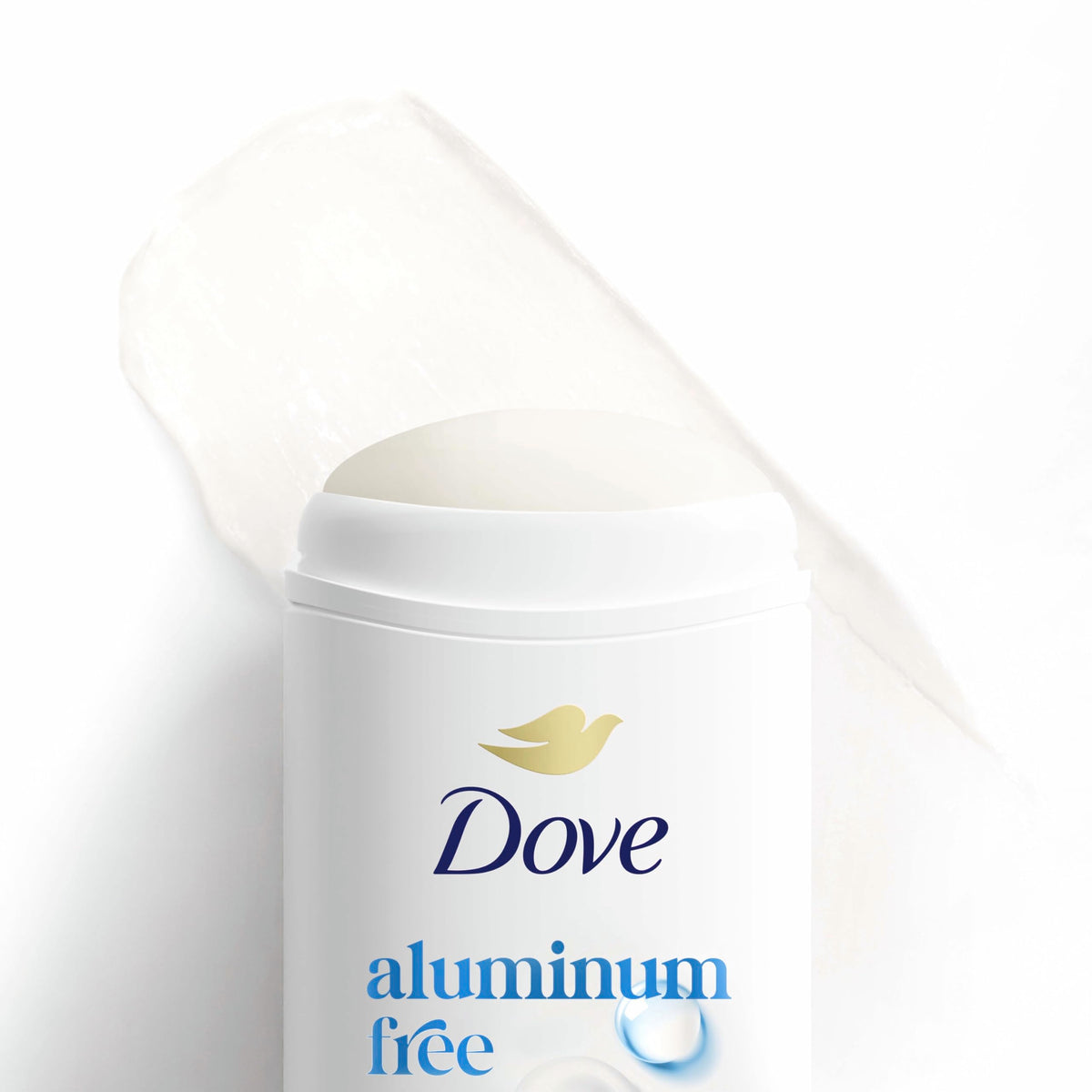 Dove application demo on underarm illustrating gentle, non-irritating coverage