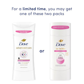 Dove applied underarm in use showing invisible protection benefit