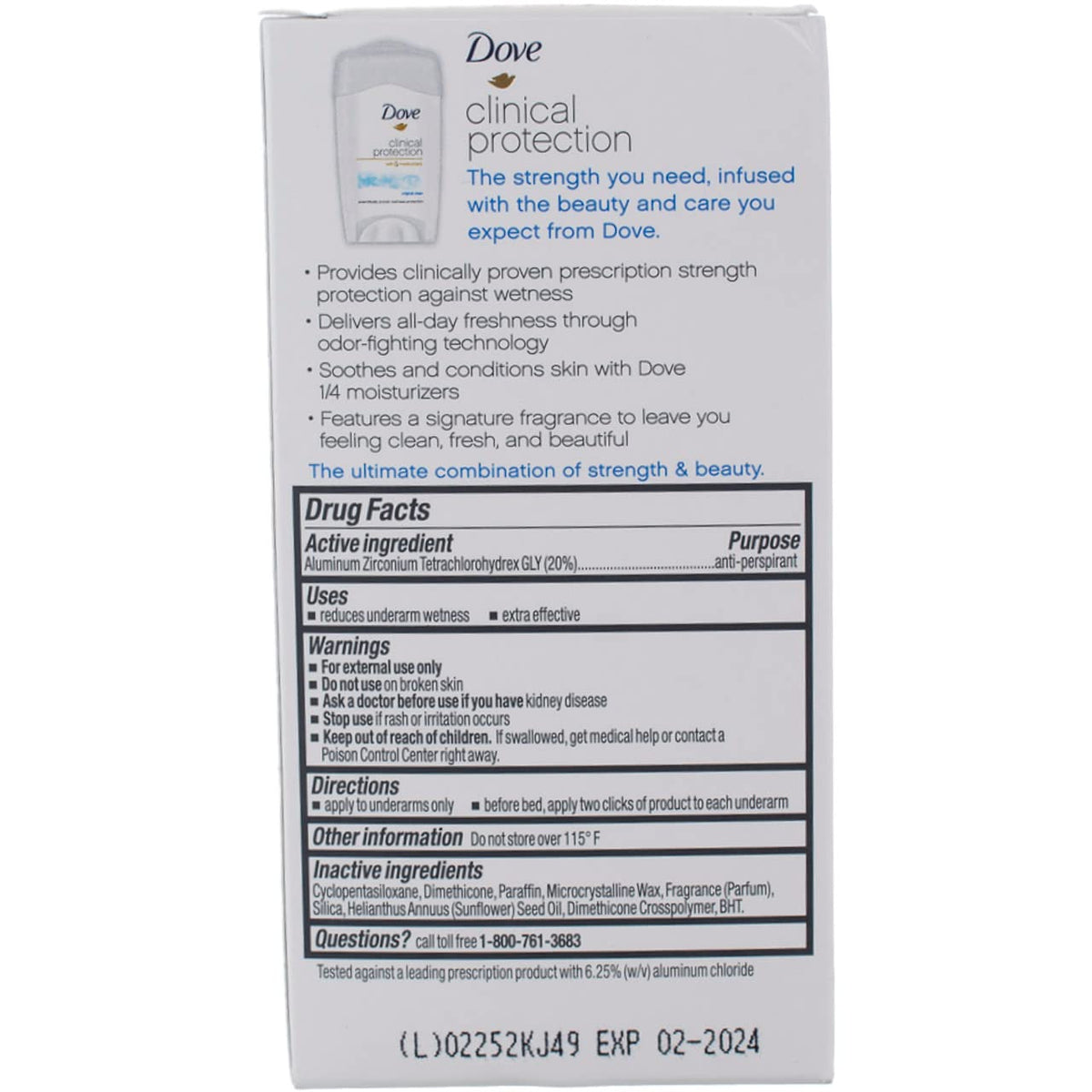 Applying Dove Clinical Protection underarm to stay dry and confident