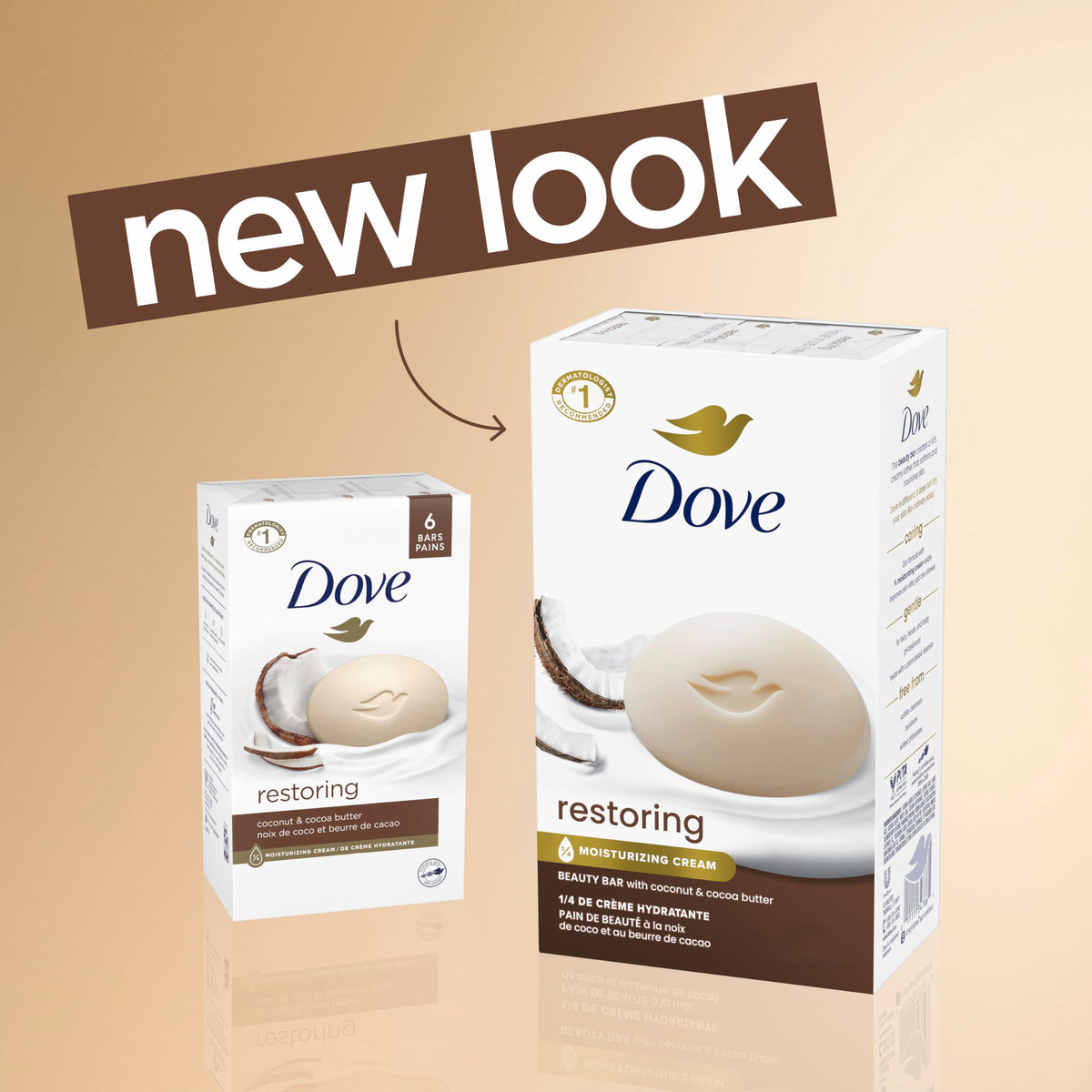 Dove bar in shower scene showing gentle cleansing and hydrated skin