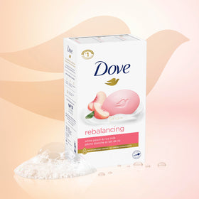 Dove bar producing rich lather in hand, demonstrating effective gentle cleansing