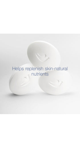 Dove beauty bar on bathroom shelf in lifestyle setting promoting everyday hydration benefit