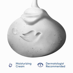 Dove charcoal powder texture detail to aid exfoliation benefits