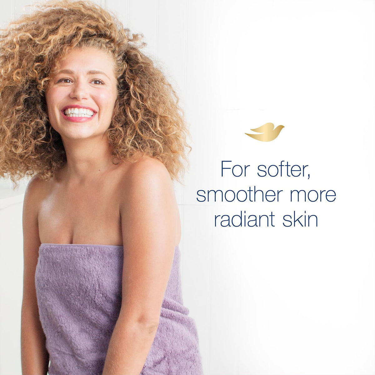 Dove lather foam detail demonstrating rich creamy lather for soft skin