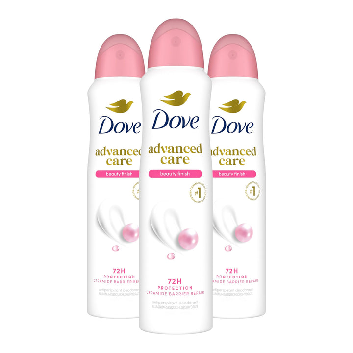 Dove Beauty Finish front packaging showing scent and benefits