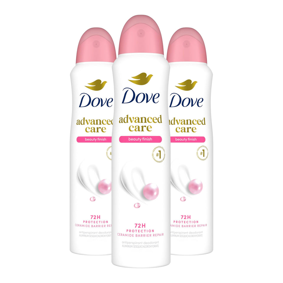 Dove Beauty Finish front packaging showing scent and benefits