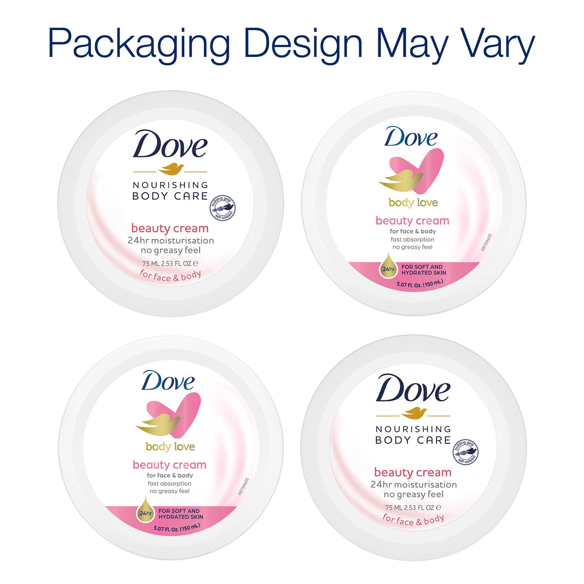 Dove in-hand application on forearm demonstrating lightweight absorption