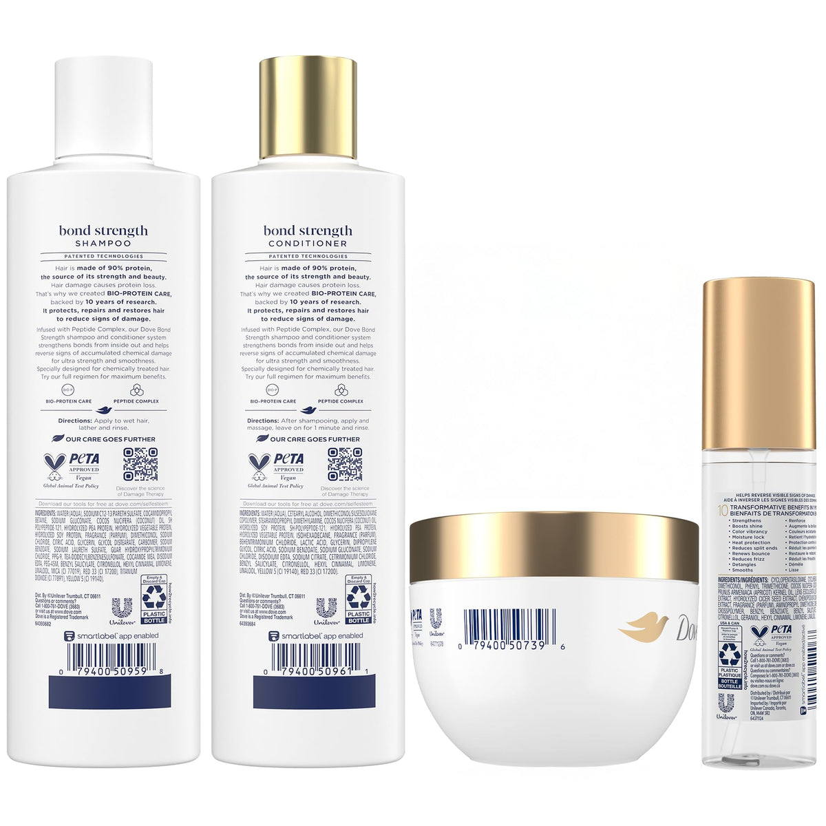 Dove shampoo poured into hand demonstrating gentle cleanse and repair