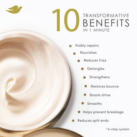 Dove Bond Strength application in hand demonstrating easy use