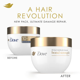 Dove Bond Strength peptide complex ingredient closeup for repair
