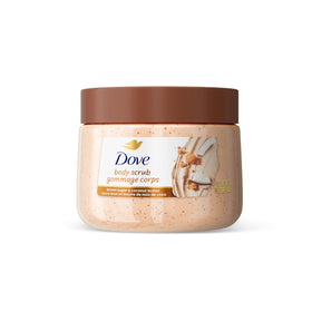 Dove jar front view showing product and scent benefits