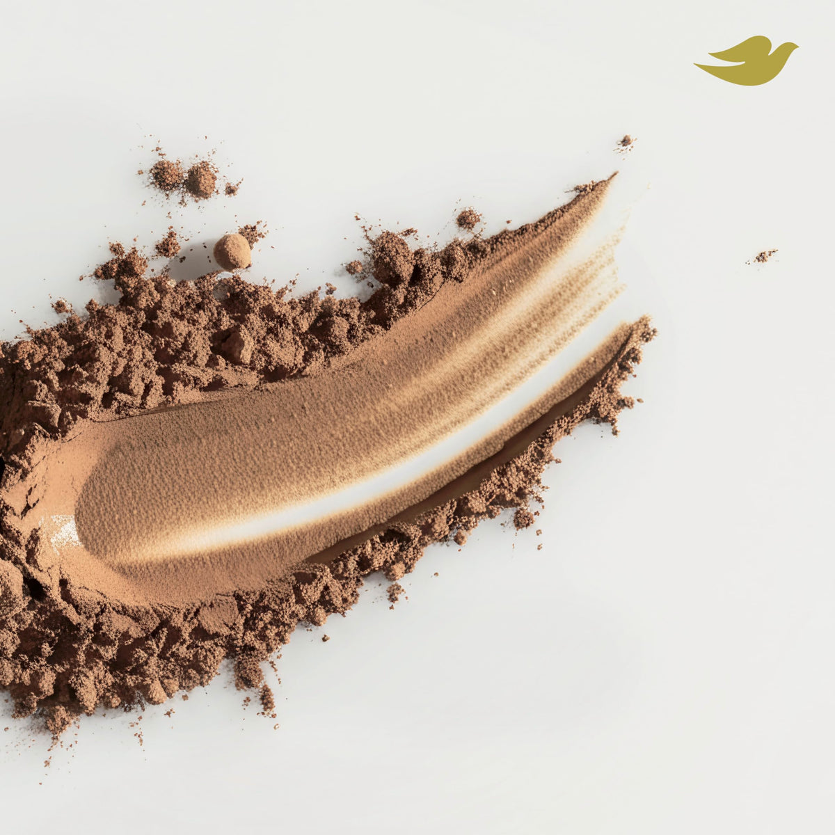 Dove Brunette application on roots showing quick oil absorption and lift
