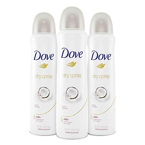 Dove Caring Coconut front packaging showing 48-hour protection and moisturizing care