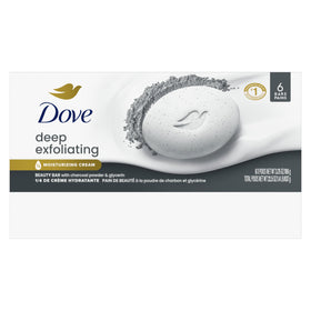 Dove charcoal bar creating creamy lather for gentle cleansing