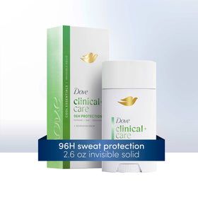 Dove clinical + care applied to underarm demonstrating fast absorption benefit