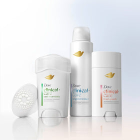 Dove Clinical + Care nozzle close-up for precise, mess-free application