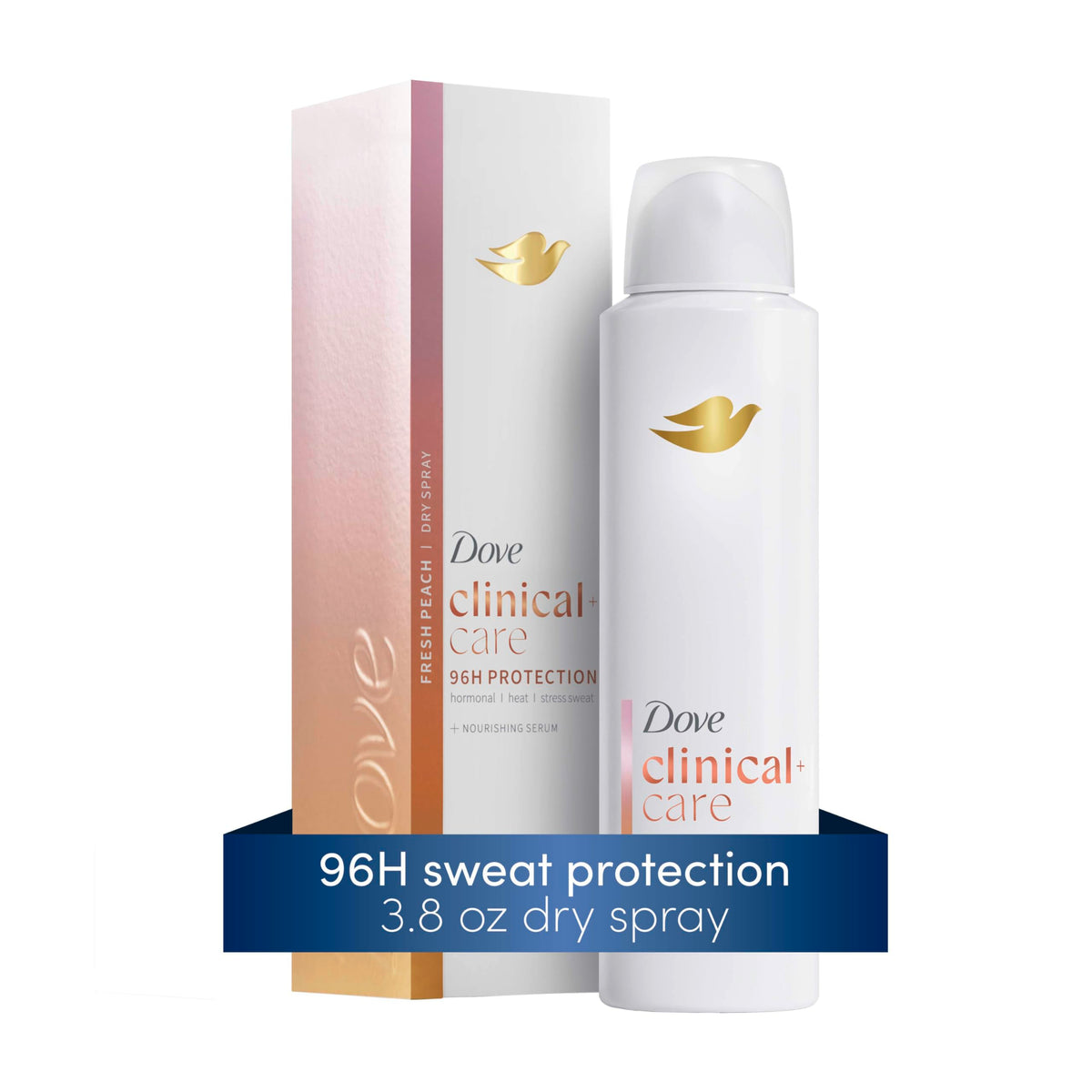 Underarm fabric close-up showing no white marks after Dove spray use benefit