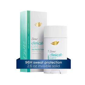 close-up of Dove Clinical + Care soft solid texture showing easy spread