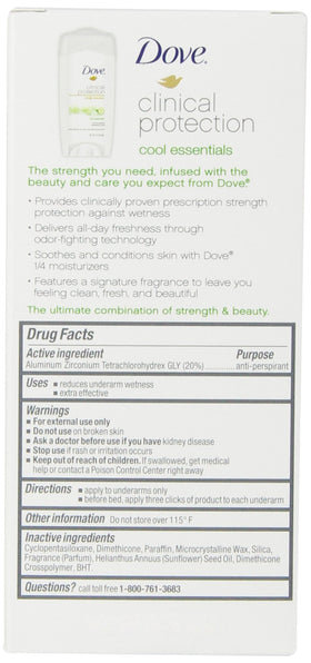 Dove Clinical stick on bathroom shelf in daily routine, conveys reliable 48-hour protection