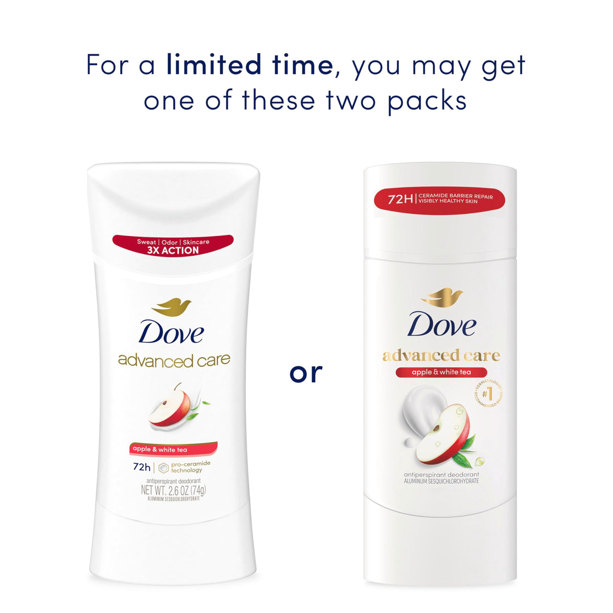Dove close-up label detailing Pro-Ceramide Technology and skin-repair benefit