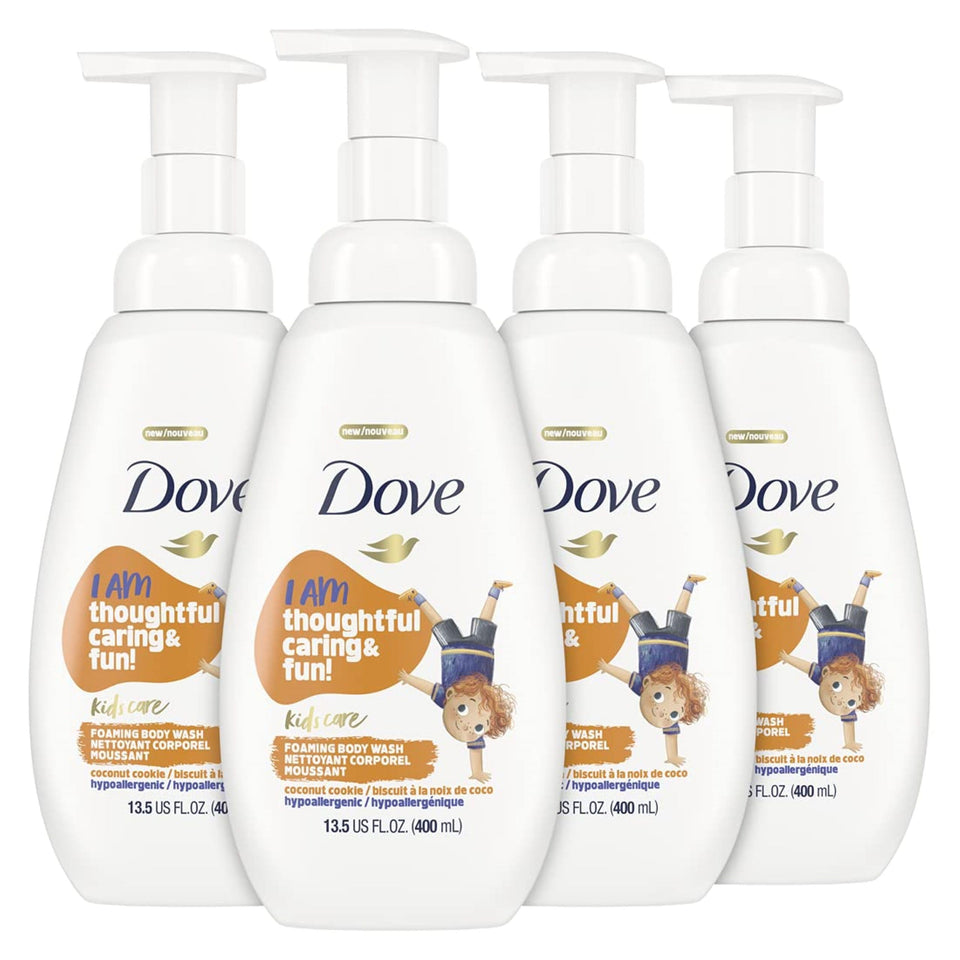 Dove coconut cookie front packaging showing child-friendly design and benefits