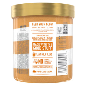 Dove open tub with creamy sugar scrub texture for smooth hydrated skin