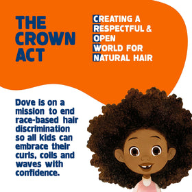 Dove conditioner pump open showing creamy texture for easier detangling