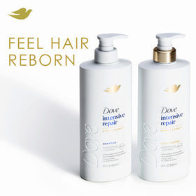 Dove pump dispensing conditioner texture for deep nourishment