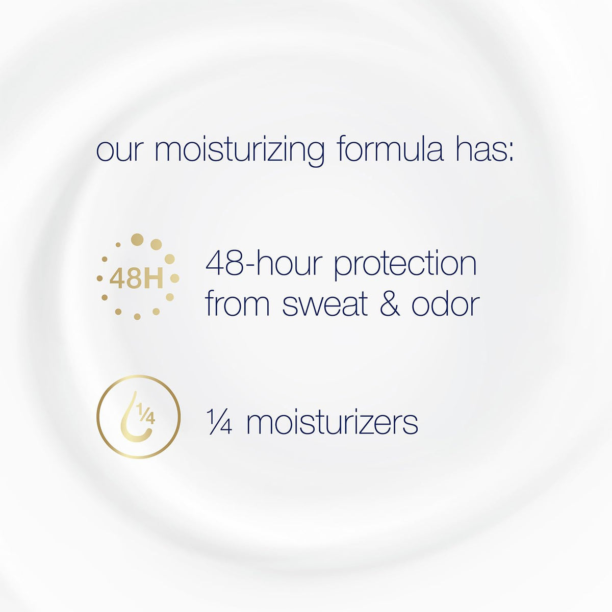 Dove Cool Essentials close-up of stick surface showing moisturizing texture benefit