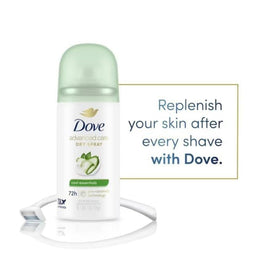 Dove Cool Essentials 1 oz can inside a travel bag showing compact size benefit