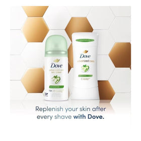 Person spraying Dove Cool Essentials underarm outdoors showing fresh confidence