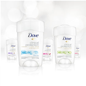 Dove Cool Essentials stick with cool blue labeling conveying refreshing, active use