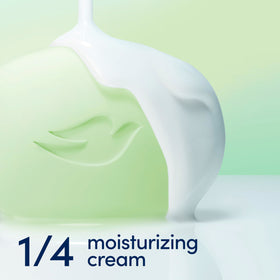 Dove soap bar in hand showing size and ease of use for travel and daily care