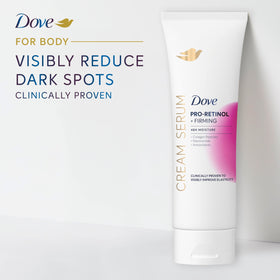 Application on legs demonstrating Dove serums smoothing and plumping effect