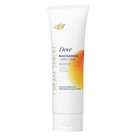 Dove front packaging showing cream serum and benefits