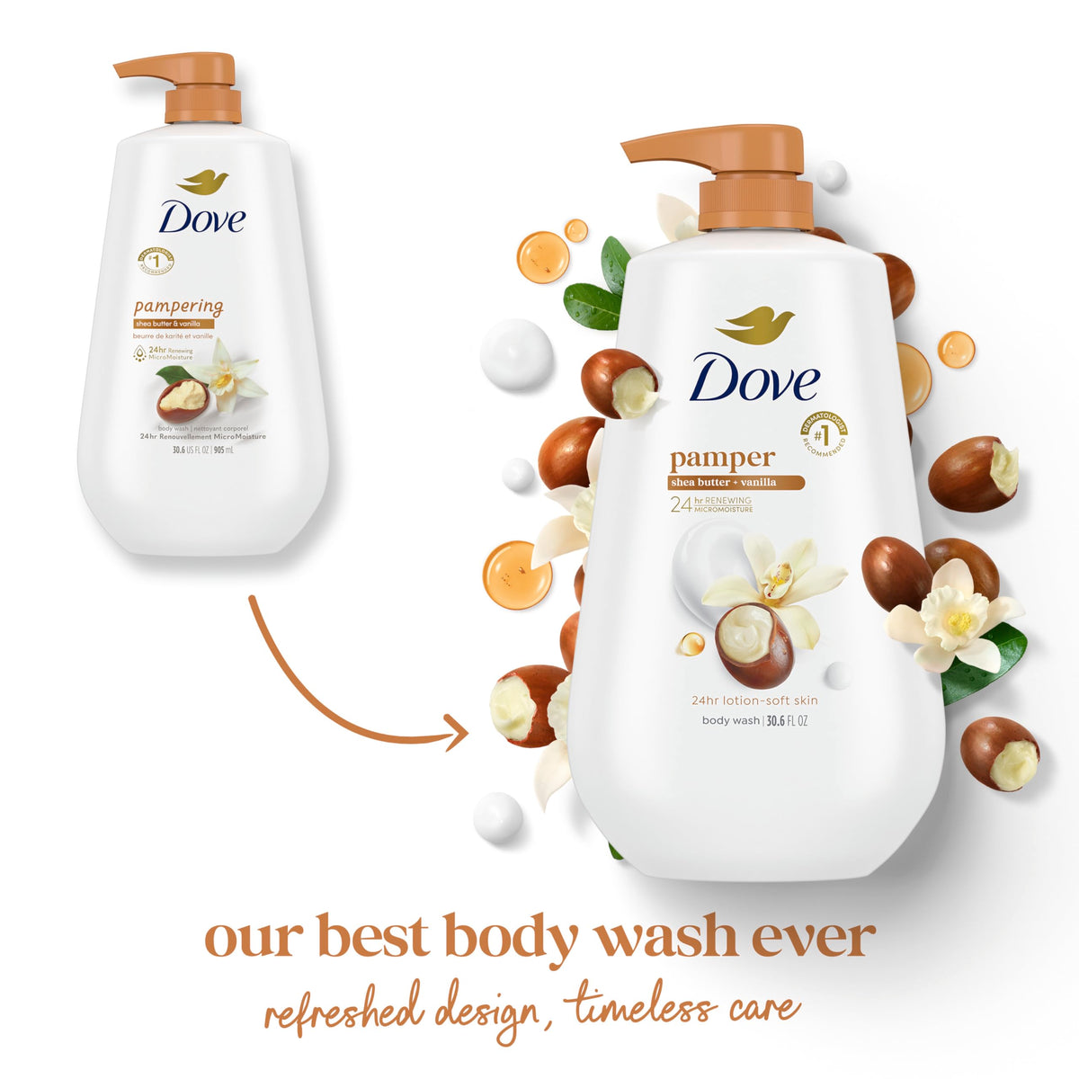 Dove creamy lather on hand demonstrating gentle moisturizing cleanse