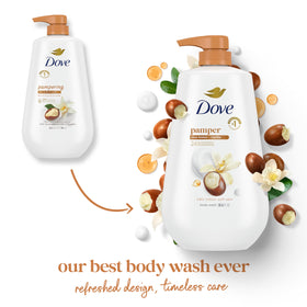 Dove creamy lather on hand demonstrating gentle moisturizing cleanse