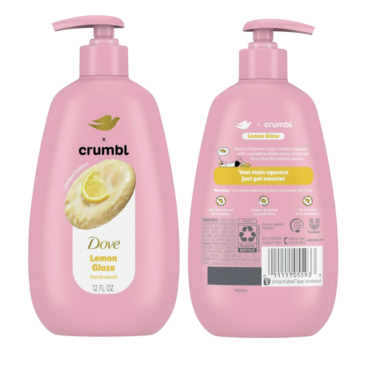 Kitchen sink setting with Dove Crumbl in use showing useful everyday hydration benefit
