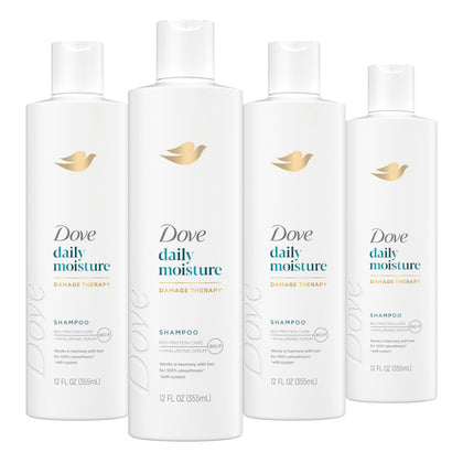 Dove front packaging showing bottle and brand for clear product identification
