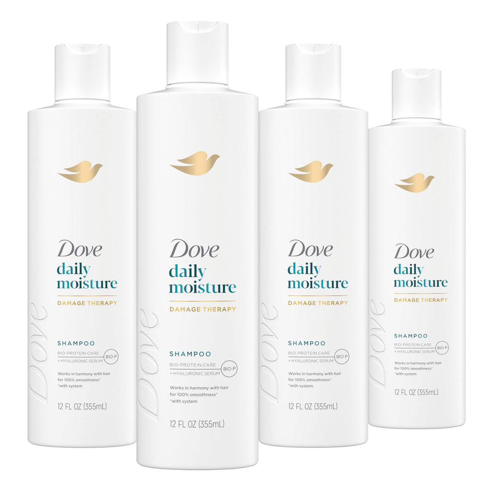Dove front packaging showing bottle and brand for clear product identification