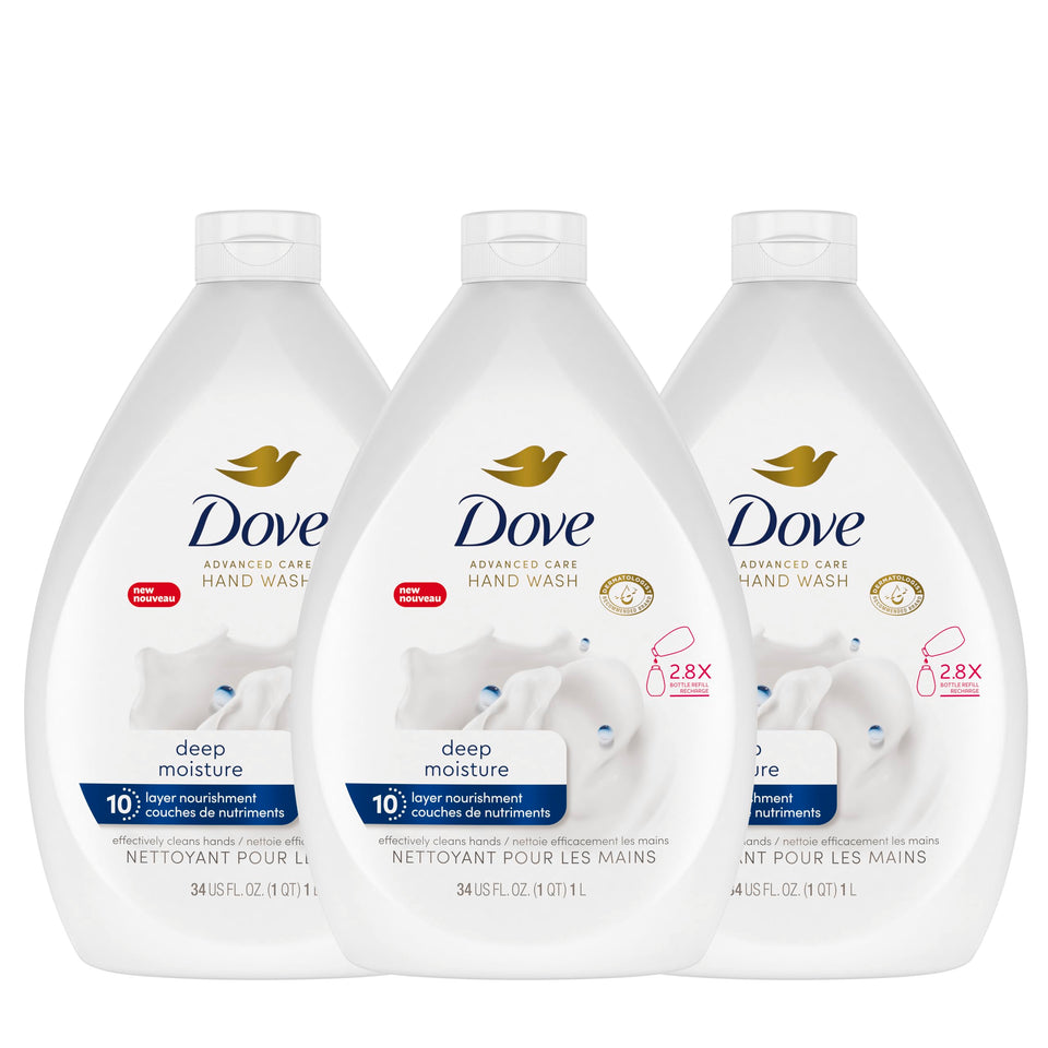 Dove refill front packaging showing value pack and product benefits