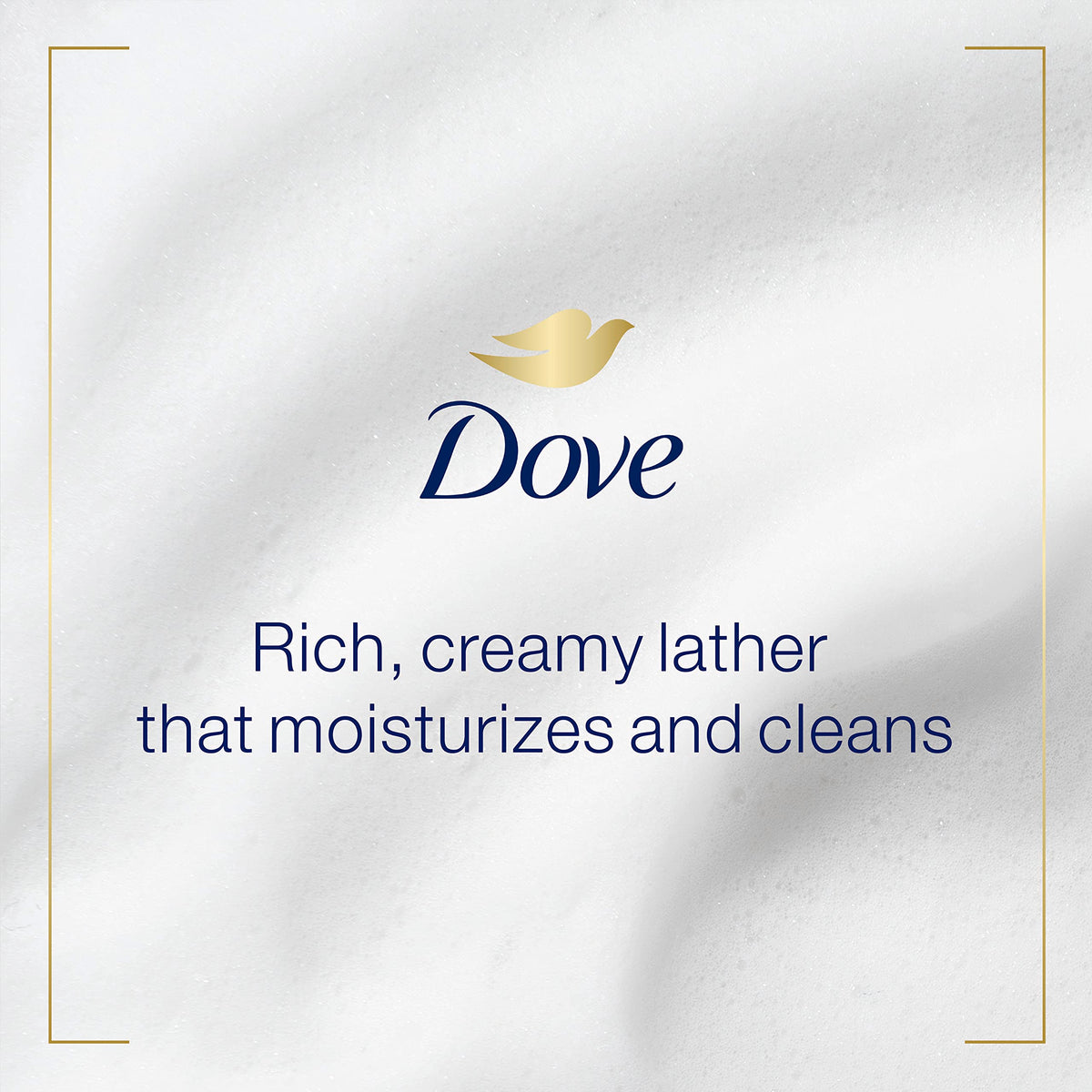 Dove refill being poured into a pump dispenser for easy reuse