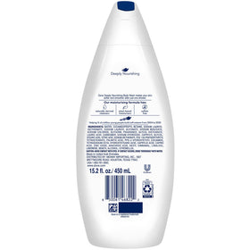Dove pump close-up demonstrating easy-dispense and controlled use benefit