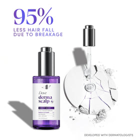Dove Derma Scalp Density Boost applying serum at temple for targeted care