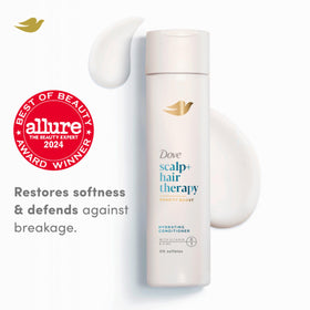 Back label of Dove Density Boost conditioner with ingredients and usage directions visible