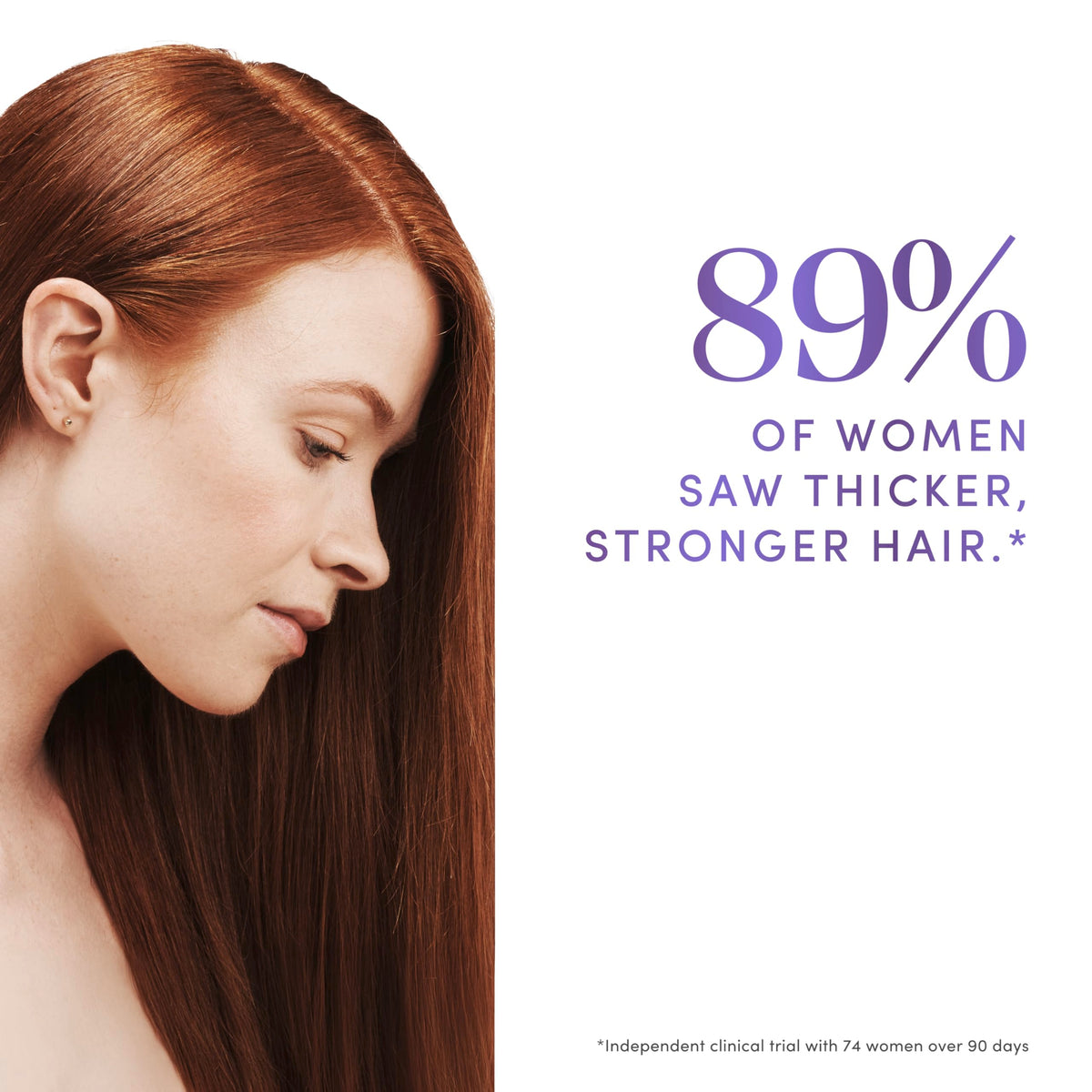 Dove Derma Scalp Density Boost massaging serum into scalp to support roots