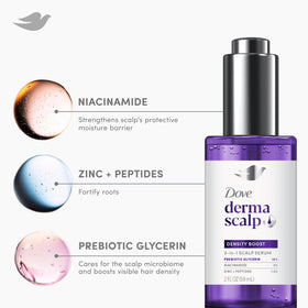 Dove Derma Scalp Density Boost 2 oz bottle size comparison for scale