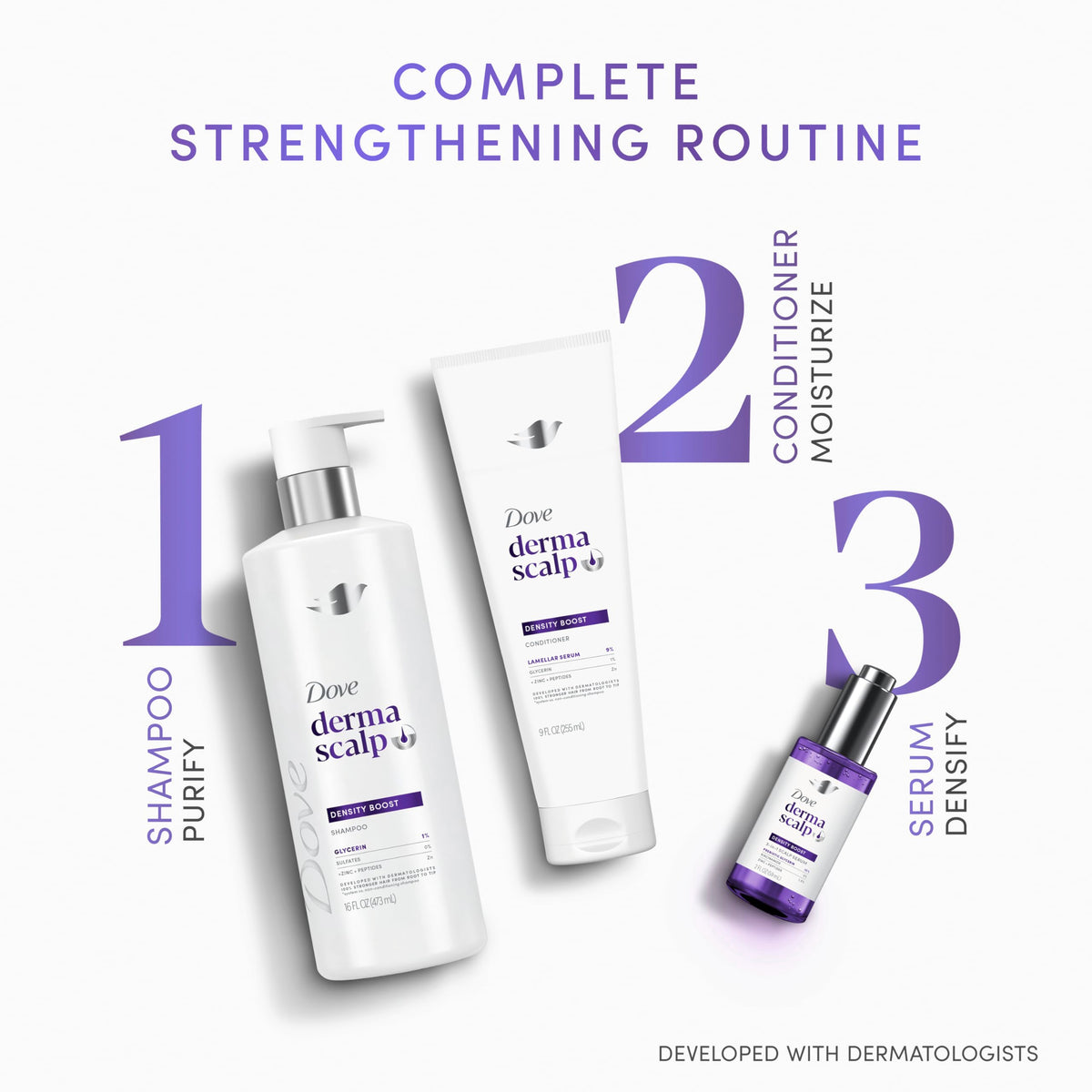 Dove Derma Scalp in bathroom lifestyle scene showing everyday use