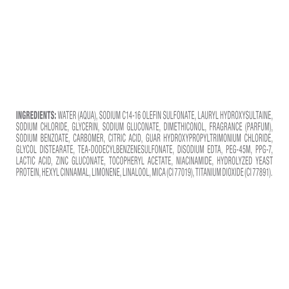 Dove Derma Scalp ingredients visual highlighting peptides and zinc